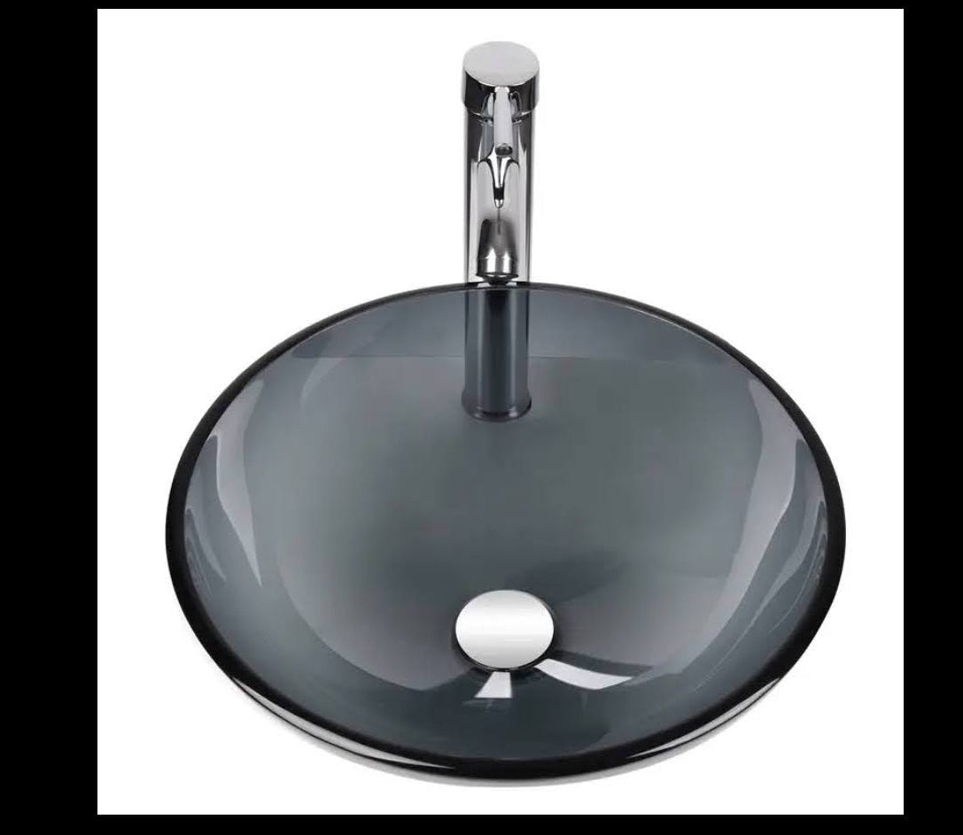 Bathroom sink plus faucet