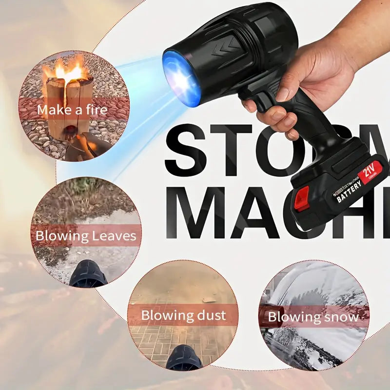 Portable Wind Master Blower Turbojet Fan, Large Air Volume, Suitable For Indoor Cleaning, Camping, Car, Lawn Cleaning,