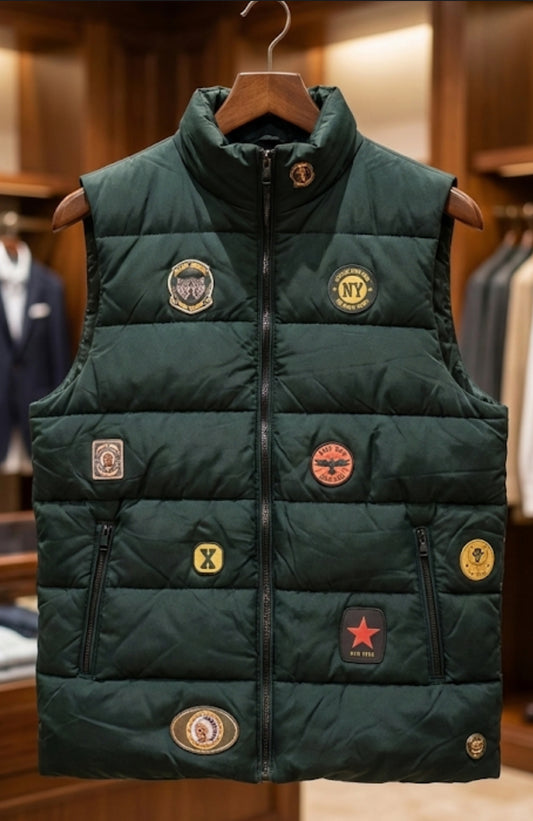 Sleeveless Men puffer jacket new by John finnin