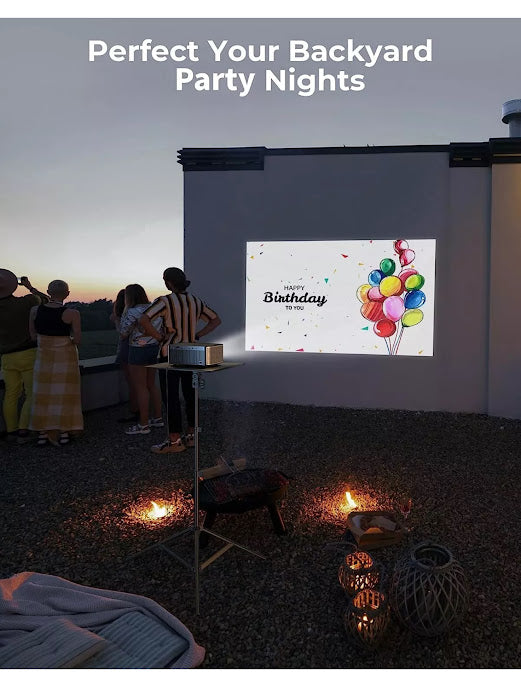 4K Projector with WiFi and Bluetooth, TURBOAMP 5G Native 1080P Movie Projector
