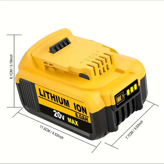 replacement battery is designed for DeWalt 20V Max lithium-ion